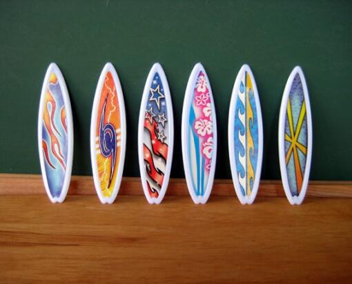Surf Board Cupcake Toppers
