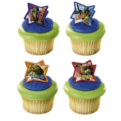 Ninja Turtles Cupcake Rings
