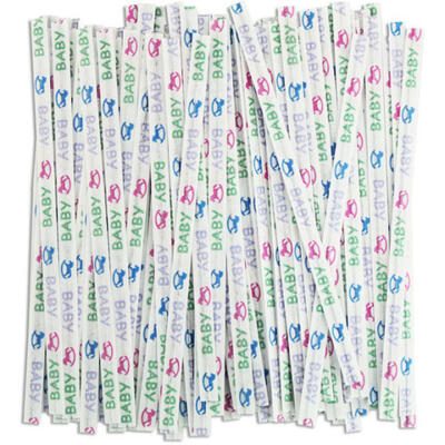 Festive Twist Ties- Baby Shower