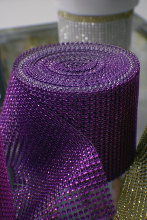 Diamond Mesh- Purple by Yard