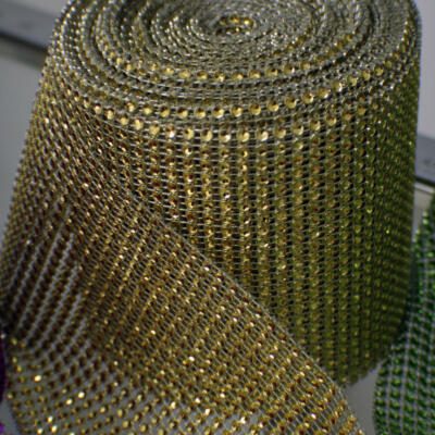 Diamond Mesh- Gold by Yard