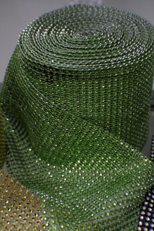Diamond Mesh- Green by Yard