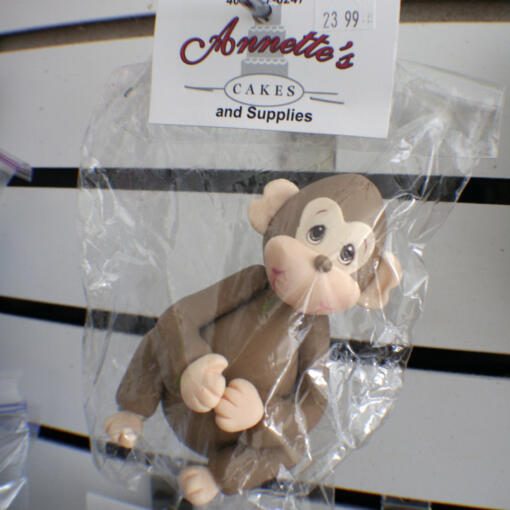 Monkey Gumpaste Cake Topper Large - Image 3