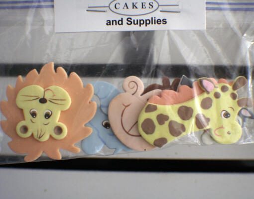Jungle Animals Flat Gumpaste Decorations - Image 2