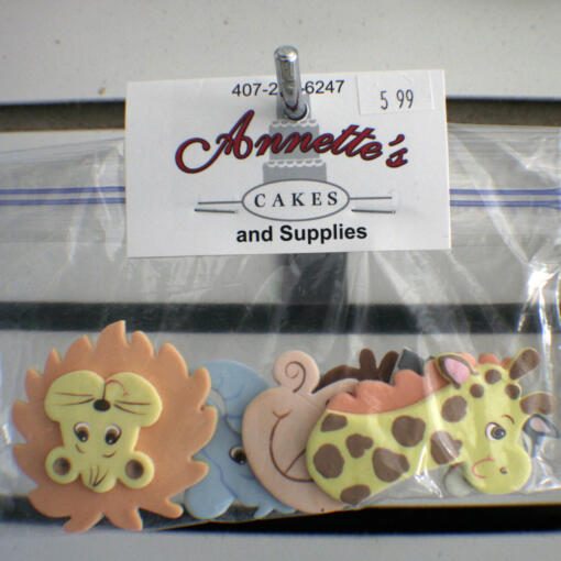 Jungle Animals Flat Gumpaste Decorations - Image 3
