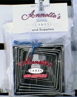 9 Pack Square Cutter Set