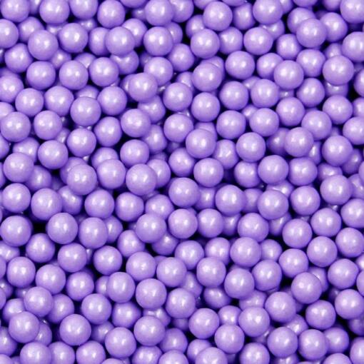 Sugar Pearls- Lavender 4mm - Image 2