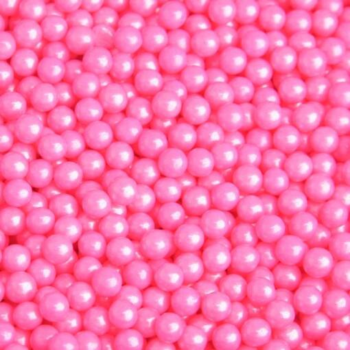 Sugar Pearls- Pink 4mm - Image 2