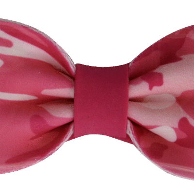 Gumpaste Bows - Large Pink Camo Print