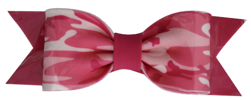 Gumpaste Bows - Large Pink Camo Print