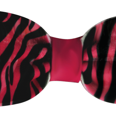 Fondant Bows - Pink Zebra Print