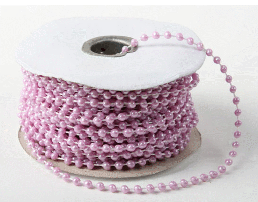 4mm Pearlised Fused String Pearl Beads - Lavender