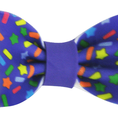 Gumpaste Bows- Large Purple Confetti Print