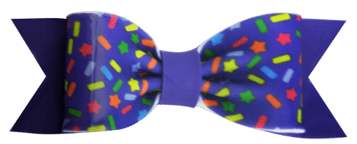 Gumpaste Bows- Large Purple Confetti Print