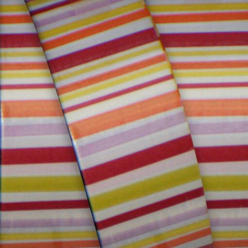 Grease Proof Ribbon by Yard- Warm Stripes