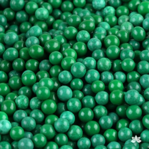 Sugar Pearls- Green 4mm - Image 2