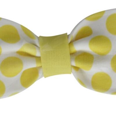 Fondant Bows- Large Dot Print- Yellow