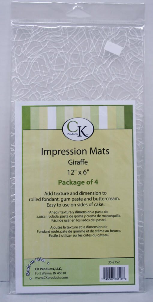 Impression Mats- Giraffe (4 Pack)