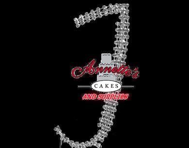 Rhinestone Cake Topper "I" Small