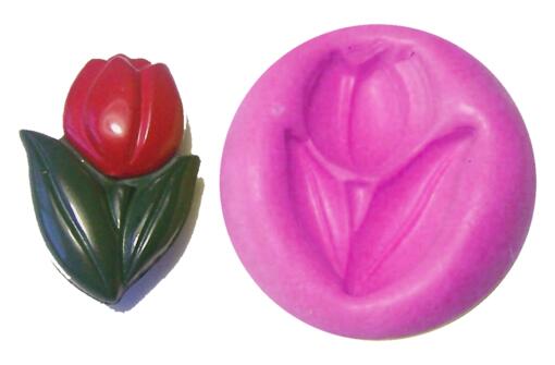 Small Tulip Flower Silicone Mold - Image 2