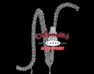 Rhinestone Cake Topper Large 5"- N