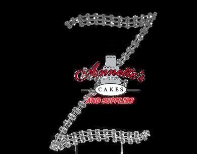 Rhinestone Cake Topper Large 5"- Z