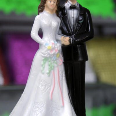 Traditional Wedding Cake Topper- Small