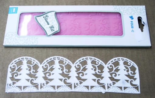 Silicone Cake Lace Mat- Small- Trees