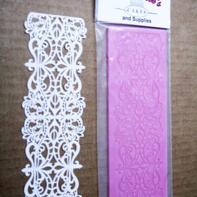 Silicone Cake Lace Matt- Small- Fleur-de-lis