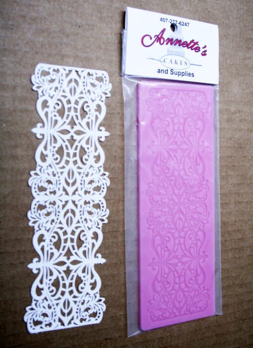 Silicone Cake Lace Matt- Small- Fleur-de-lis