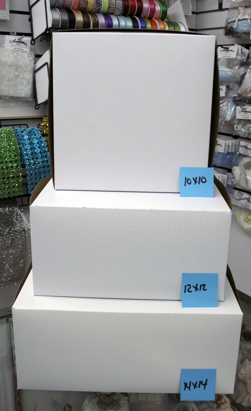 Cake Boxes- Small Square 10 x 10 x 5