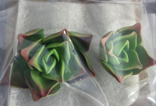 Succulent Gumpaste Flowers- Medium & Small Green