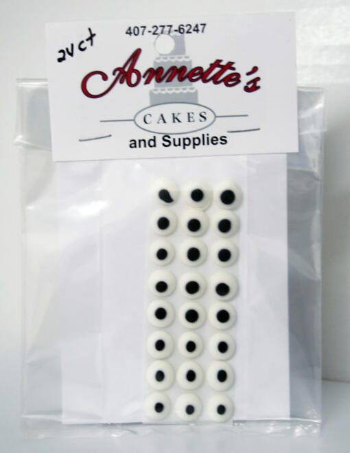 Gumpaste Eyes- White