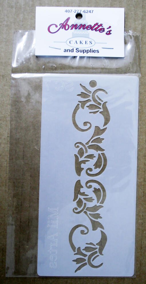 Stencil Flowers Flourish- Thick