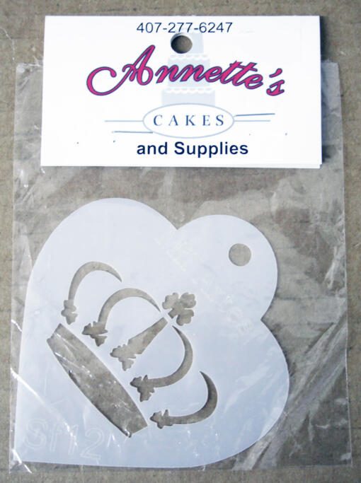 Cupcake Stencil- Fancy Crown
