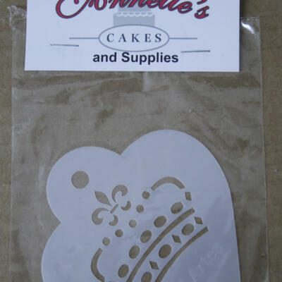 Cupcake Stencil- Simple Crown