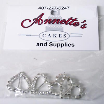 Mini Bling Heart Slides