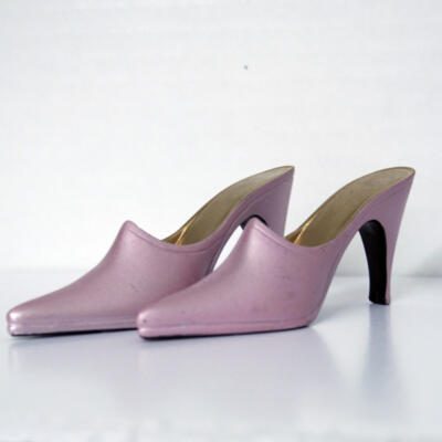 Plastic High Heel Shoes- Pink