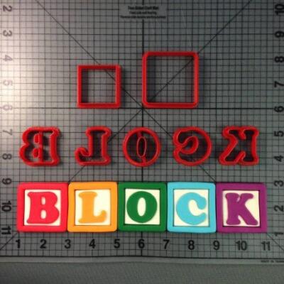 Alphabet Blocks Cutter Set Full set 2 inch