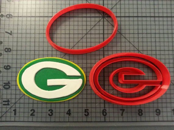 Green Bay Packers Cutter Set 3 inch Annette s Cakes and ...