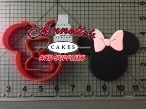Minnie Mouse Cutter Set 3 inch Silhouette