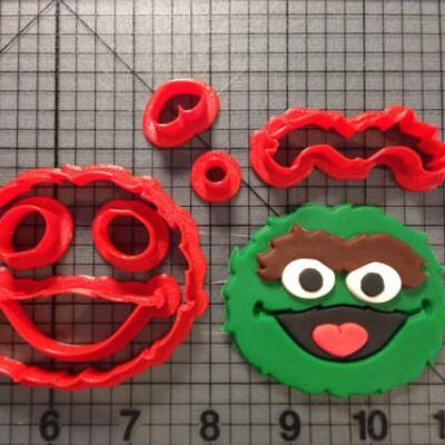 Oscar the Grouch cutter set 3 inch