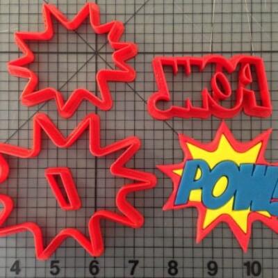 Pow Sign Pow Cutter Set 3 inch