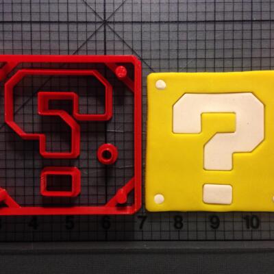 Super Mario Question Block Cutter 2 inch