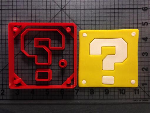 Super Mario Question Block Cutter 2 inch