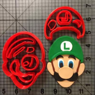 Super Mario Luigi Cutter set 3 inch