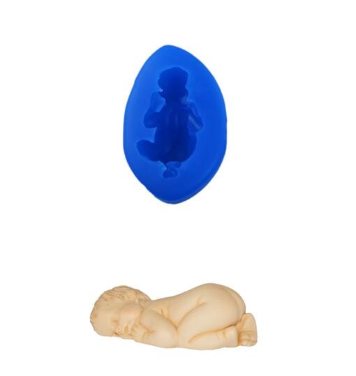 Sleeping Baby Silicone Mold Medium