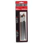 Brush Set - 5 Pack - Hobby & Craft Brushes (1 Set)