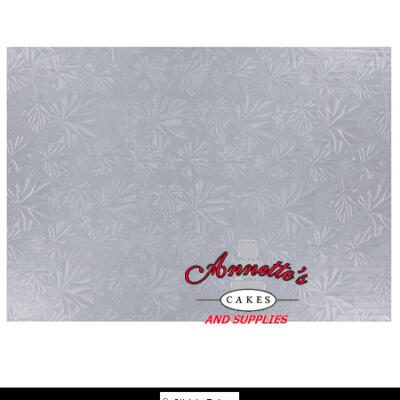 Silver Full Sheet Drum Cake Board