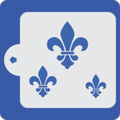 Fleur-de-lis Assortment Cake Stencil